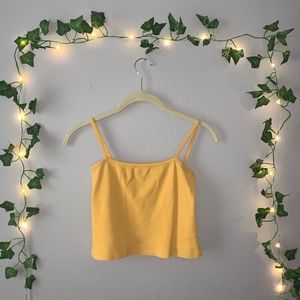 Yellow J Galt / Brandy Cropped Tank